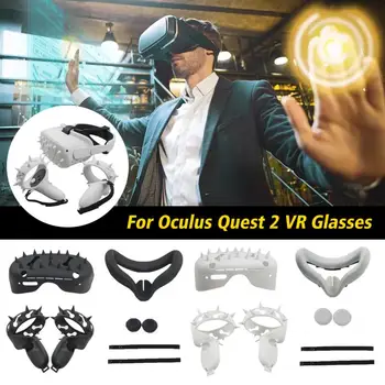 Veido Pagalvėlė Valdytojas Rankena, Padengti Minkštos Ne Slydimo Sweatproof Anti-Mesti Apsaugos Oculus Quest 2 Laisvų Rankų Įrangos Priedai