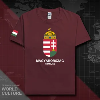 Vengrija vengrijos vyrų t marškinėliai mados 2018 megztiniai tautos komanda medvilnės marškinėlių, sportinių drabužių, trišakiai šalies vėliavas, HU, HUN 20