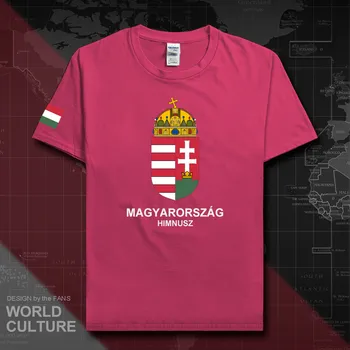 Vengrija vengrijos vyrų t marškinėliai mados 2018 megztiniai tautos komanda medvilnės marškinėlių, sportinių drabužių, trišakiai šalies vėliavas, HU, HUN 20