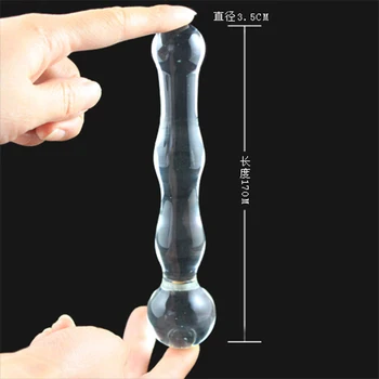 Veržlus Stiklo Lazdelę analinis kaištis Karoliukai kulka Moterų lesbiečių Pasakų G taško Stimuliacija butt plug suaugusiųjų Sekso Žaislai Moterims, 3.6 colių