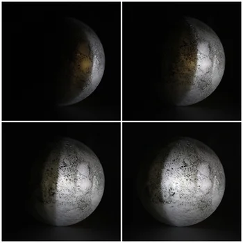 Vidaus LED Naktį Lempos 6 Rūšių Etape Sienos mėnulis Lemputė Su Nuotolinio Valdymo Atsipalaiduoti Gydymo Mėnulis Kalėdų Naktį Šviesos