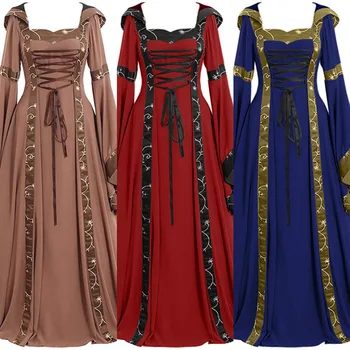 Viduramžių Kostiumai Moterims Helovinas Princesė Cosplay Karnavalas Viduramžiais Etape Derliaus Gotikos Retro Teismas Viktorijos Suknelė