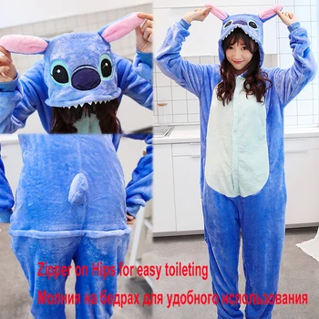 Vienaragis Onesies Sleepwear Moterų Anime Kostiumais Pora Flanelė Pižama Panda Vienaragis Totoro Cosplay Unisex Animacinių Filmų Homewear Mielas