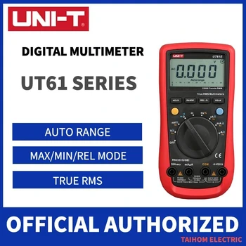 VIENETO Skaitmeninis Multimetras True rms Auto Asortimentą UT61seriesA/B/C/D, AC DC Skaitiklio Duomenis, Laikykite Multimetre+USB įtampos ir srovės stebėti