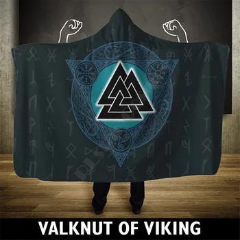 Viking Gobtuvu Antklodė Skandinavų Dievas Odin Vilkų, Kardai Antklodė Suaugusiųjų spalvinga vaikų Sherpa Vilnos Nešiojami Antklodė Mikropluošto Patalynės