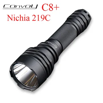 Vilkstinė C8 Plus Led Žibintuvėlis C8+ su Nichia 219C Linterna LED Žibintuvėlis Taktinis Flash Šviesos 18650 Vertus Lempos Stovykla Dviratį Lanterna