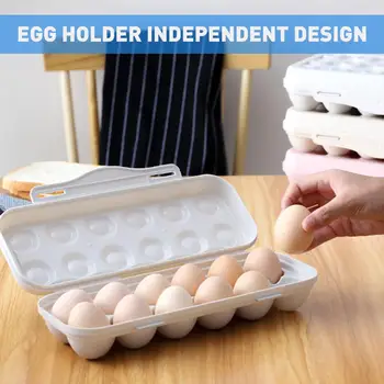 Virtuvės Kiaušinių Laikymo Dėžutė 18 Tinklelis Kiaušinių Dėžutės Maisto Konteineryje Organizatorius Lauke Namų Virtuvės Kiaušinių Laikiklis Su Dangteliu Šaldymo Saugyklos