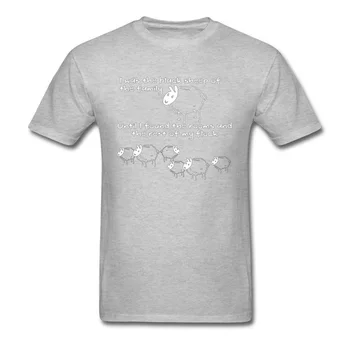 Viršūnės & Tees Juodos Avys Marškinėliai Juokinga Vyrų Drabužiai Paprasta Animacinių filmų Marškinėlius Mielas Dizainas Mens T-shirts Vasaros Medvilnės Drabužius