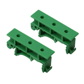 Visiškai Naujas 5 Rinkinys PCB Tvirtinimo Laikiklius Su 20 Varžtai DRG-01 Žalios Plastikinės 4.2x1x1.8cm Tinka DIN 35 Montavimo Bėgiai