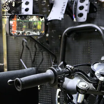 Visiškai naujas juodojo purvo duobę dviračių dalis motokroso veidrodis motorolerį motociklo galinio vaizdo moto mirros už harley motociklo galinio vaizdo veidrodėlis