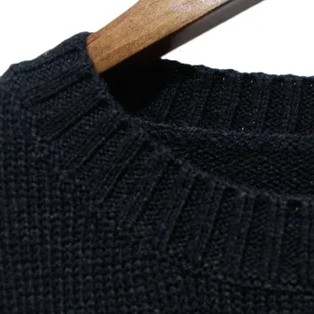 VOGUEJIANBO 2019 nauja rudens ir žiemos sunkiųjų siuvinėjimo gėlių megztiniai megztinis prarasti apvalios kaklo patogus šiltas vestidos megztinis