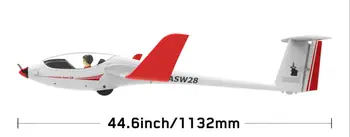 Volantex RC ASW28 ASW-28 2540mm Sparnų EPO Sklandytuvas RC Sklandytuvas Lėktuvo plokštumos 759-1 75901 PNP Versija