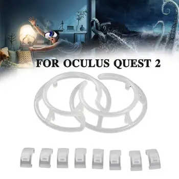 VR Valdikliu Fiksažų Bamperis Už Oculus Quest 2 VR Ausines Rankena Bamperio Apsauginis Laikiklis Oculus Quest2 VR Gamepad Accessory