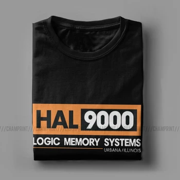 Vyrai HAL 9000 2001 A Space Odyssey Marškinėliai Kubrick Sci-Fi Filmas Drabužių Juokinga trumpomis Rankovėmis Apvalios Apykaklės Marškinėliai, 6XL T-Shirts