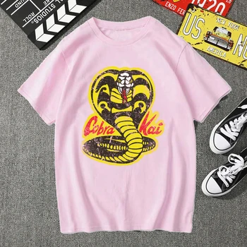 Vyrai Karate Kid T Shirts Kobra Ka T-Shirt Grafikos Mielas Marškinėliai, Vyriška Klasikinė Medvilnės Marškinėlius
