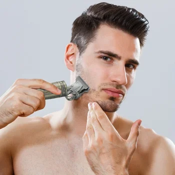 Vyrai Profesinius Belaidžiai Elektriniai Plaukų Kirpimo mašinėlės, Plaukų Cutter Machine USB Įkraunama Plaukų Žoliapjovės 0mm T-peilis Outliner Skustuvas