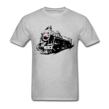 Vyrai T Shirts Sovietų Garo Lokomotyvą Traukinys Harajuku Nuostabus Klasikinis Medvilnės Marškinėlius Humoro Vyrų T-Shirt