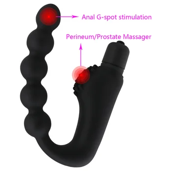 Vyras nuo 10 Greičių Vibracijos Prostatos Massager Sekso Produkto Analinis/Butt Plug Vibratorius Vibruojantis Analinis Granulės Sekso Žaislai moterims, Vyrai,