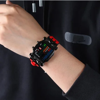 Vyriški Laikrodžiai LED Elektroninis Skaitmeninis Displėjus, Kūrybos, Sporto Laikrodis Atsitiktinis Silikono Savaitę Ekranas Reloj Inteligente Mujer 2020 m.