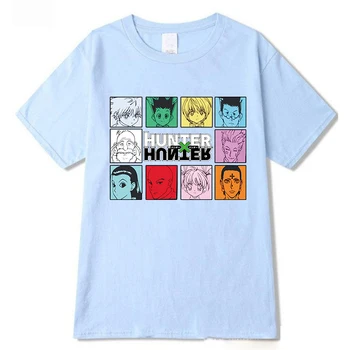 Vyriški T-shirt Anime Hunter X Hunter Killua trumparankoviai marškinėliai Harajuku Unisex