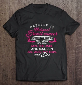 Vyrų Marškinėliai spalio Nacionalinės Krūties Vėžys Sąmoningumo Mėnuo Moterys t-shirt