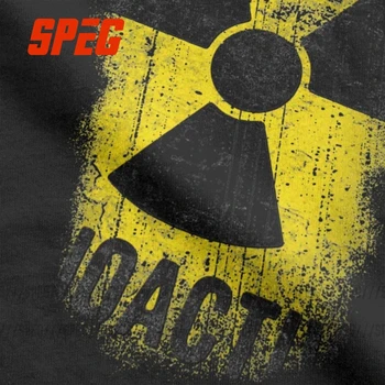Vyrų Marškinėliai Černobylio Let ' s Get Radioaktyviųjų Naujovė Medvilnė Tee Branduolinės Spinduliuotės, Rusija, T Marškiniai Vasaros Drabužių Plius Dydis