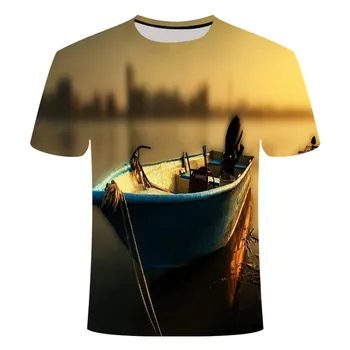 Vyrų, Moterų Laisvalaikio Stiliaus Žvejybos Marškinėliai 3D Žuvies Skaitmeninio Spausdinimo marškinėliai trumpomis Rankovėmis O Kaklo marškinėliai, s-6xl 2020 m.