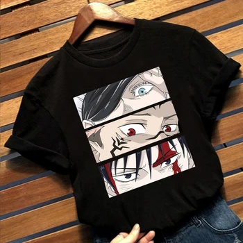 Vyrų/Moterų Marškinėliai Atsitiktinis Trumpas Rankovės Džiudžiutsu Kaisen Akis Spausdinti Anime Marškinėlius Japonijos Vasaros T-Shirt Marškinėliai, Topai
