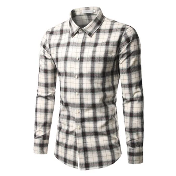 Vyrų Slim Fit Long Sleeve Shirt Polka Dot Atsitiktinis Verslo Marškinėliai Topai Mažas Dydis XS 2020 Mados