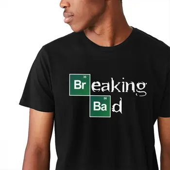 Vyrų T-shirt Breaking Bad Patogus Unikalus Dizainas Klasikinis Turas Kaklo Hip-Hop Trumpas Rankovės