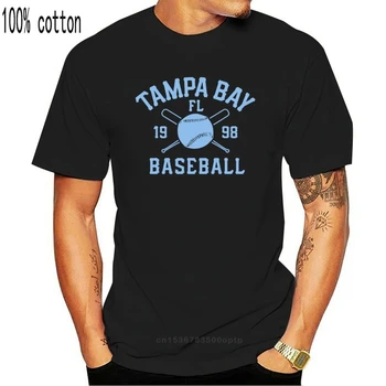 Vyrų Tampa Bay Beisbolo Derlius Floridoje Ray Retro T-Shirt Dydis M-3Xl Dovana, Juokinga Tee Marškinėliai