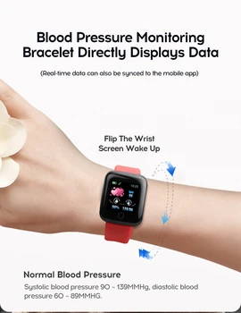 Vyrų Širdies ritmas Smartwatch 116Plus Moterų Smart touch laikrodžiai, Sportiniai Laikrodžiai Smart Juosta atspari Vandeniui Smartwatch 