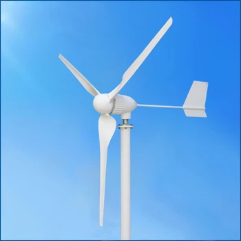 Vėjo Energijos Turbina 800W 24V 48V Ant Grotelių Sistema Vėjo Generatorius Su 1KW Keitiklis