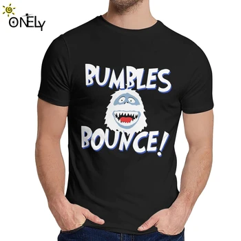 Vėliau Bumbles Šuolį Sniego Monstras Marškinėliai Vyrams Crazy Medvilnės Camiseta Mados Crewneck