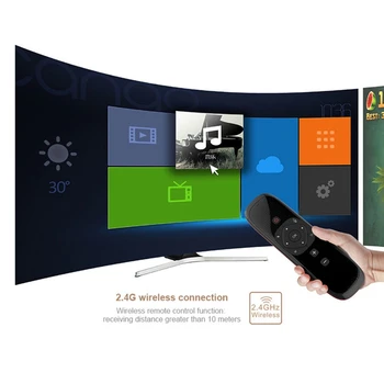 W2 2.4 G Belaidę Klaviatūrą, Pelę su Touchpad Spindulių Nuotolinio Valdymo Android TV BOX PC Projektorius