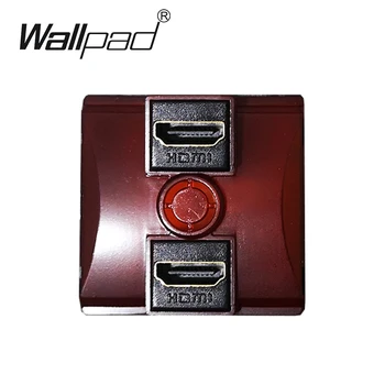 Wallpad 2 HDMI suderinamus Lizdo Funkciją Raktas Sienos Lizdų Baltos Ir Juodos spalvos Plastiko Modulis Tik