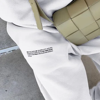 WannaThis Laiškas Spausdinti Ziajać Atsitiktinis SweatPant Prarasti Medvilnės Rudenį 2020 Prarasti Atsitiktinis Gogger Baggy Kelnės Kietas Streetwear Kelnės