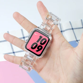Watchband Apple Žiūrėti Dirželis Serise SE 6 5 4 3 2 1 iwatch Smartwatch Juosta Naujas Dervos Apyrankė Applewatch Accessories Correa