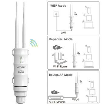 Wavlink 5 ghz lauko wifi range extender 600mbps Didelės galios 12dbi Antenos stiprintuvo vandeniui wifi router/kartotuvas Prieigos Taškas