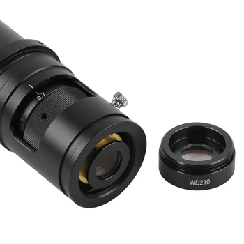 WD105/1X WD210/0,5 X Pramonės Monokuliariniai Objektyvo Vaizdo Mikroskopu Barlow Lęšis Pagalbiniai Tikslas M35 Montavimas, C-MOUNT Objektyvas