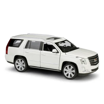 WELLY 1:24 Diecast Simuliatorius Modelio Automobilių 2017 Cadillac Escalade SEDANAS Metalo Žaislinius Automobilius Žaislai Vaikams Dovanų Kolekciją Apdaila