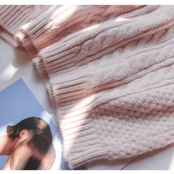 Werynica Moterims Megztiniai 2019 m. rudenį, žiemą femininas Naujas kašmyro Megztinis Džemperis Candy Spalva Harajuku Stiliumi Trumpas Megztinis Traukti