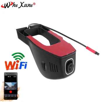 WHEXUNE WiFi, Automobilių DVR Brūkšnys Cam FHD 1080P Naktinio Matymo Prietaisų skydelis Paslėptas Kamera, Automobilinis Vaizdo Vairavimo Diktofonas, Transporto priemonės vaizdo Kamera G-sensorius