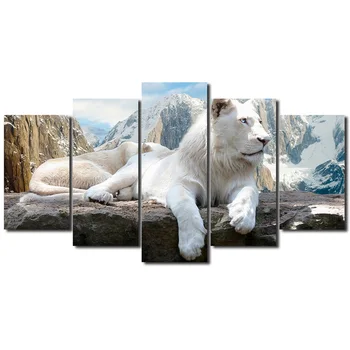 White Lion Plakatas Neįrėminti Sienos Nuotraukas Kambarį Plakatai Ir Spausdina Namų Dekoro Paveikslų Gyvenimo Kambario Sienos