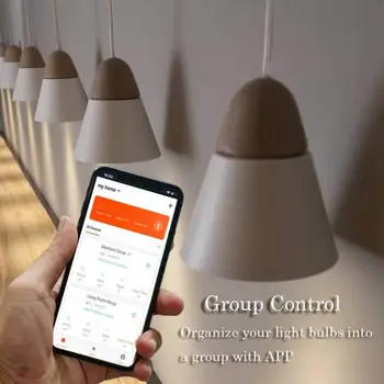 Wifi Bevielio ryšio Smart Lemputė GU10 RGBW 5W Led Pritemdomi Suderinama Su Alexa & Home 