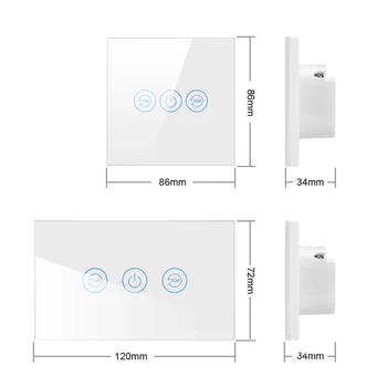 Wifi Katilo Smart Switch Vandens Šildytuvas Jungikliai smart home Touch Panel Laikmatis, Valdymas Balsu, Google Namų , Alexa Echo Dot ES/JAV