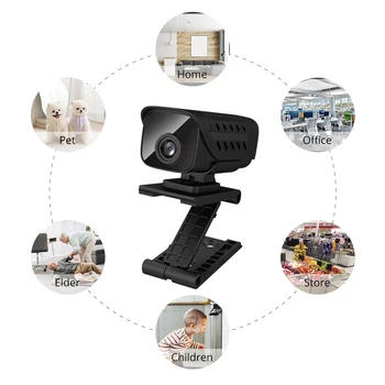 Wifi Mini Kamera, 1080P Vaizdo įrašymas HD Naktinio Matymo Stebėjimo kamera, Wireless Motion Detect IP Kameros Veiksmų Mažos Kameros