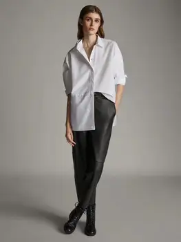 Wihered anglija office lady derliaus popelinowy balta palaidinė moterims blusas mujer de moda 2020 plonas medvilnės marškinėliai moteriški viršūnes ir palaidinė