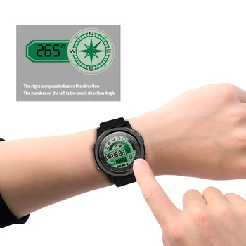 Willgallop S28 Sport tracker Chronometras IP68 Vandeniui Smart Žiūrėti Kompasą Nuotolinio Valdymo Skambinkite SMS Priminimas HeartRate Smartwatch