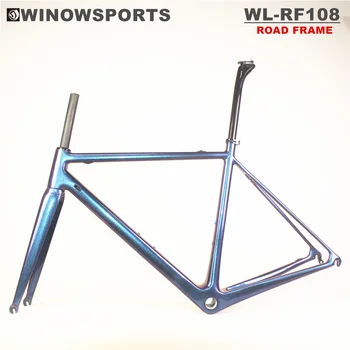 Winowsports anglies kelių dviratį rėmo R5 dizainas super light lenktynių anglies kelių kadrų V stabdžių ratlankio stabdžių 51 ir 54cm anglies rėmelių